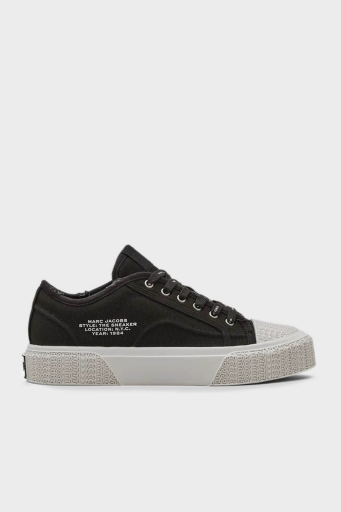 Marc Jacobs Logolu Kanvas Sneaker Bayan Ayakkabı 2S4FSN023F14 001 SİYAH - 7