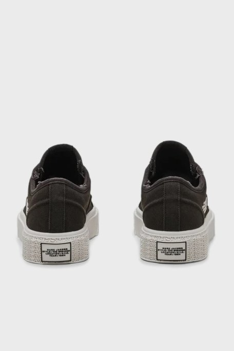 Marc Jacobs Logolu Kanvas Sneaker Bayan Ayakkabı 2S4FSN023F14 001 SİYAH - 6