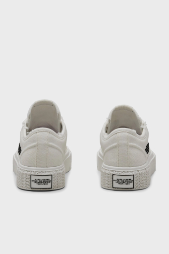 Marc Jacobs Logolu Kanvas Sneaker Bayan Ayakkabı 2S4FSN023F14 100 BEYAZ - 6