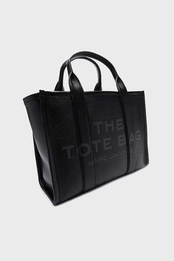 Marc Jacobs Medium Logolu Çıkarılabilir Askılı Deri Tote Bayan Çanta H004L01PF21 001 SİYAH - 5