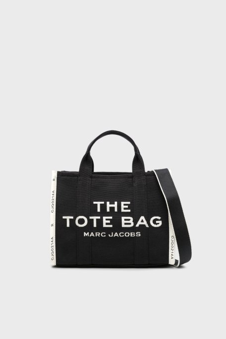 Marc Jacobs Medium Tote Logolu Çıkarılabilir Askılı Bayan Çanta M0017027 001 SİYAH - 1