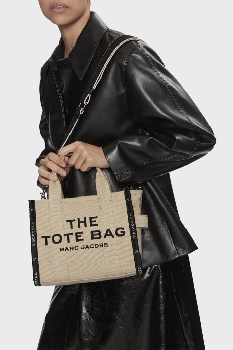 Marc Jacobs Small Tote Logolu Çıkarılabilir Askılı Bayan Çanta M0017025 263 BEJ - 2