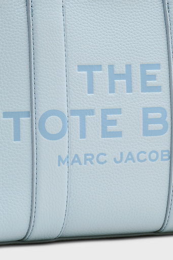 Marc Jacobs Small Tote Logolu Çıkarılabilir Askılı Deri Bayan Çanta H009L01SP21 465 AÇIK MAVİ - 4