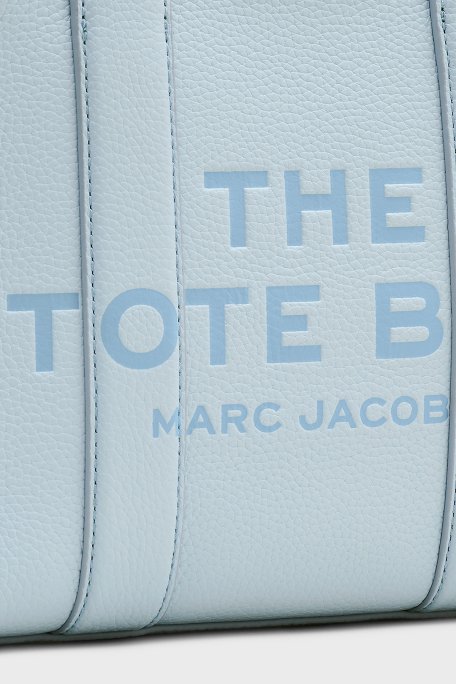 Marc Jacobs Small Tote Logolu Çıkarılabilir Askılı Deri Bayan Çanta H009L01SP21 465 AÇIK MAVİ - 4