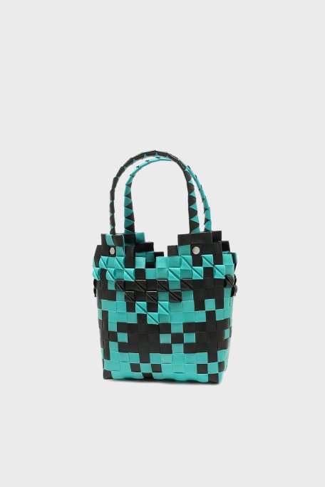 Marni 3D Sepet Örgü Bayan Çanta M00637 0M840 MAVİ-SİYAH - 4