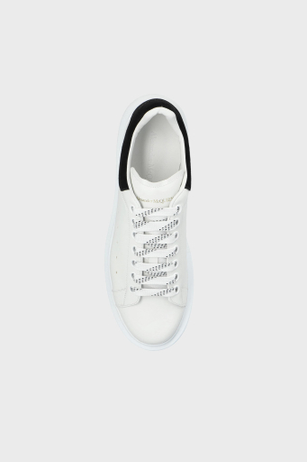McQueen Kalın Tabanlı Deri Sneaker Bayan Ayakkabı 553770WIEF1 9061 BEYAZ-SİYAH - 5