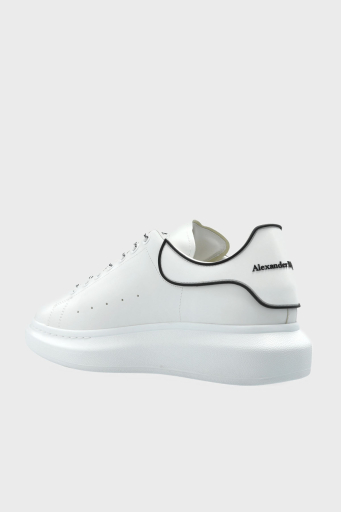 McQueen Logolu Deri Sneaker Erkek Ayakkabı 625156WIEEQ 9074 BEYAZ - 4