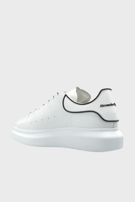 McQueen Logolu Deri Sneaker Erkek Ayakkabı 625156WIEEQ 9074 BEYAZ - 4