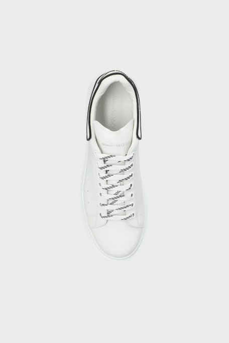 McQueen Logolu Deri Sneaker Erkek Ayakkabı 625156WIEEQ 9074 BEYAZ - 5