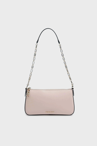 Michael Kors % 100 Deri Logolu Zincir Askılı 32H3G8EW6L187 Bayan Çanta 32H3G8EW6L 187 PUDRA - 1