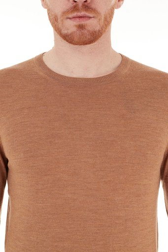Michael Kors % 100 Yünlü Bisiklet Yaka CF06L4K2DG209 Erkek Kazak CF06L4K2DG 209 CAMEL - 5