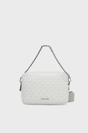 Michael Kors 4G Logo Baskılı Çıkarılabilir Askılı 32S5SYTC5V101 Bayan Çanta 32S5SYTC5V 101 BEYAZ - 1