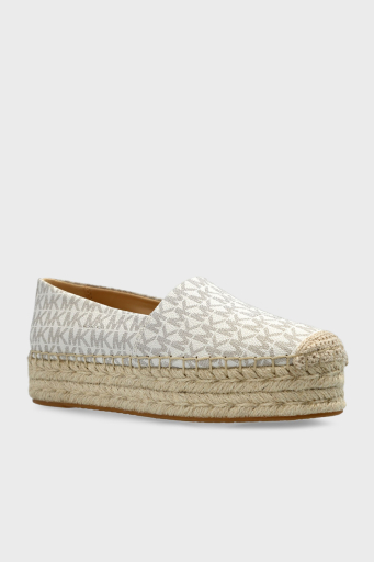 Michael Kors 4G Logo Baskılı Platform Taban 40S5LYFP1B150 Bayan Espadril 40S5LYFP1B 150 EKRU - 10