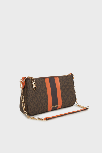 Michael Kors 4G Logo Baskılı Sabit Zincir Askılı 32S5G8EW8Y888 Bayan Çanta 32S5G8EW8Y 888 KAHVE - 4