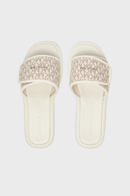 Michael Kors Ayarlanabilir Kayışlı Logolu 40S5SKFA1B150 Bayan Terlik 40S5SKFA1B 150 EKRU - 3