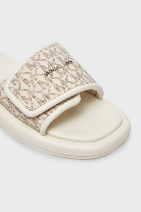 Michael Kors Ayarlanabilir Kayışlı Logolu 40S5SKFA1B150 Bayan Terlik 40S5SKFA1B 150 EKRU - 5