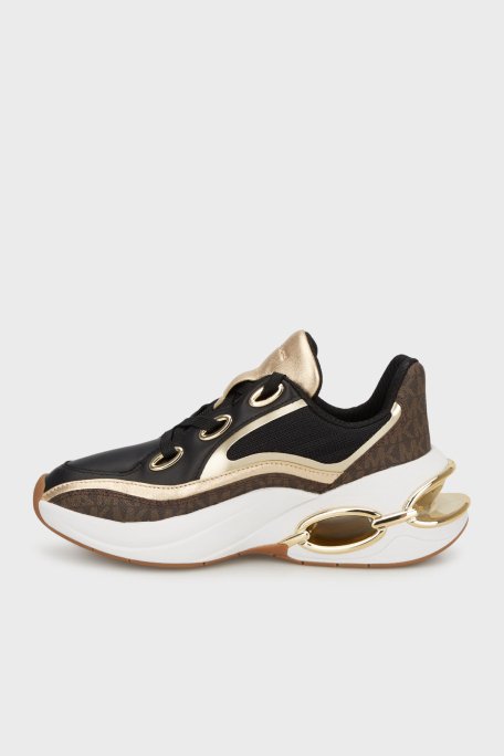 Michael Kors Deri Karışımlı Logo Detaylı Sneaker 43T5TRFS2B200 Bayan Ayakkabı 43T5TRFS2B 200 KAHVE - 2