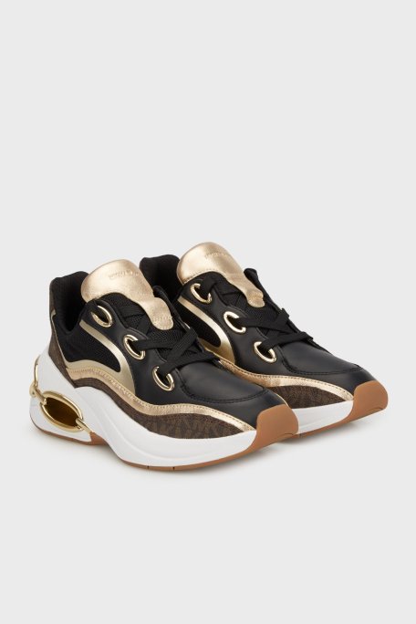 Michael Kors Deri Karışımlı Logo Detaylı Sneaker 43T5TRFS2B200 Bayan Ayakkabı 43T5TRFS2B 200 KAHVE - 3