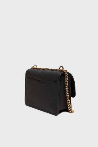 Michael Kors Deri Logolu Ayarlanabilir Zincir Askılı 32T4GC7C1T001 Bayan Çanta 32T4GC7C1T 001 SİYAH - 3