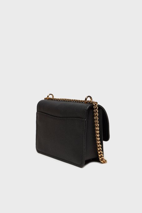 Michael Kors Deri Logolu Ayarlanabilir Zincir Askılı 32T4GC7C1T001 Bayan Çanta 32T4GC7C1T 001 SİYAH - 3