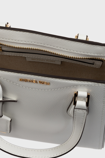 Michael Kors Deri Logolu Çıkarılabilir Askılı 32F4GTBC1L085 Bayan Çanta 32F4GTBC1L 085 BEYAZ - 11
