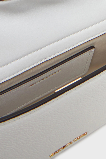 Michael Kors Deri Logolu Çıkarılabilir Askılı 32S5GYTU1L085 Bayan Çanta 32S5GYTU1L 085 BEYAZ - 4