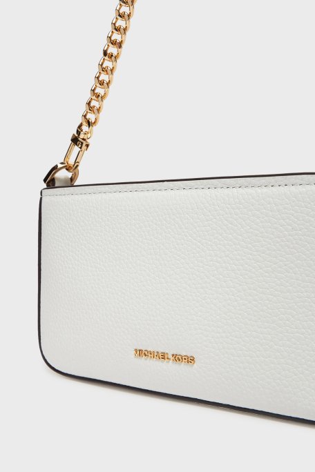 Michael Kors Deri Logolu Çıkarılabilir Askılı 32S5GYTU1L085 Bayan Çanta 32S5GYTU1L 085 BEYAZ - 5