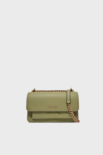 Michael Kors Deri Logolu Zincir Askılı 30T4GC7L3T334 Bayan Çanta 30T4GC7L3T 334 HAKİ - 1