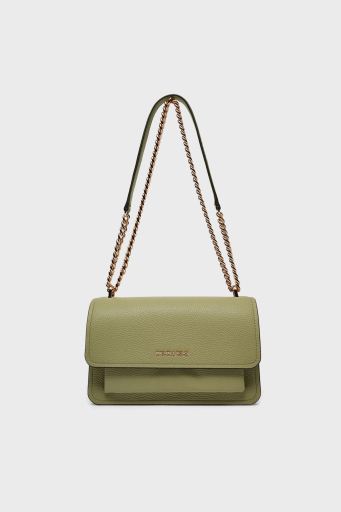 Michael Kors Deri Logolu Zincir Askılı 30T4GC7L3T334 Bayan Çanta 30T4GC7L3T 334 HAKİ - 3