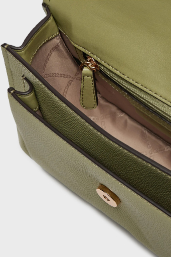 Michael Kors Deri Logolu Zincir Askılı 30T4GC7L3T334 Bayan Çanta 30T4GC7L3T 334 HAKİ - 5