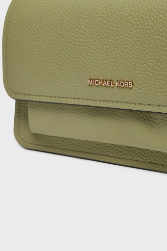 Michael Kors Deri Logolu Zincir Askılı 30T4GC7L3T334 Bayan Çanta 30T4GC7L3T 334 HAKİ - 6
