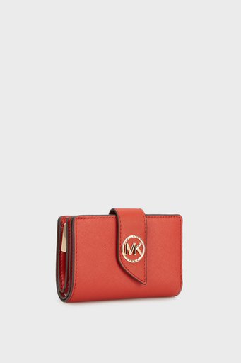 Michael Kors Hakiki Deri 34H1G0KE6L808 Bayan Cüzdan 34H1G0KE6L 808 TURUNCU - 2