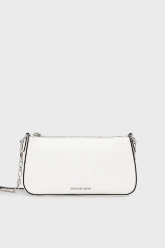 Michael Kors Hakiki Deri Zincir Askılı 32H3S8EW6L085 Bayan Çanta 32H3S8EW6L 085 BEYAZ - 1