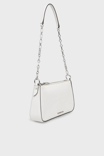 Michael Kors Hakiki Deri Zincir Askılı 32H3S8EW6L085 Bayan Çanta 32H3S8EW6L 085 BEYAZ - 3