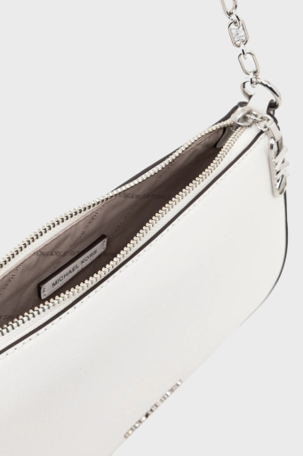 Michael Kors Hakiki Deri Zincir Askılı 32H3S8EW6L085 Bayan Çanta 32H3S8EW6L 085 BEYAZ - 4