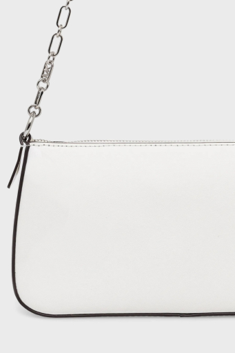 Michael Kors Hakiki Deri Zincir Askılı 32H3S8EW6L085 Bayan Çanta 32H3S8EW6L 085 BEYAZ - 5
