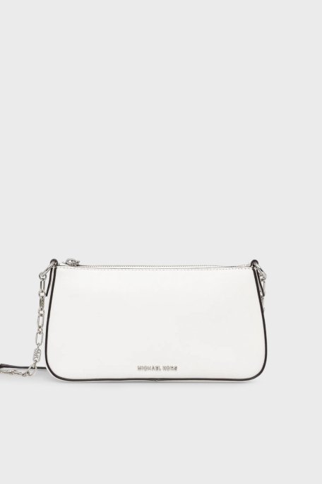Michael Kors Hakiki Deri Zincir Askılı 32H3S8EW6L085 Bayan Çanta 32H3S8EW6L 085 BEYAZ - 1
