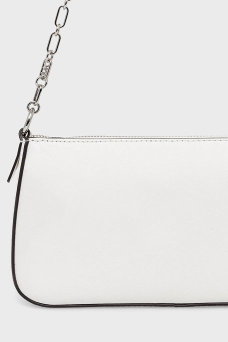 Michael Kors Hakiki Deri Zincir Askılı 32H3S8EW6L085 Bayan Çanta 32H3S8EW6L 085 BEYAZ - 5