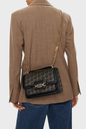 Michael Kors Logo Baskılı Ayarlanabilir Zincir Askılı 30F4G7HL3B038 Bayan Çanta 30F4G7HL3B 038 SİYAH - 2
