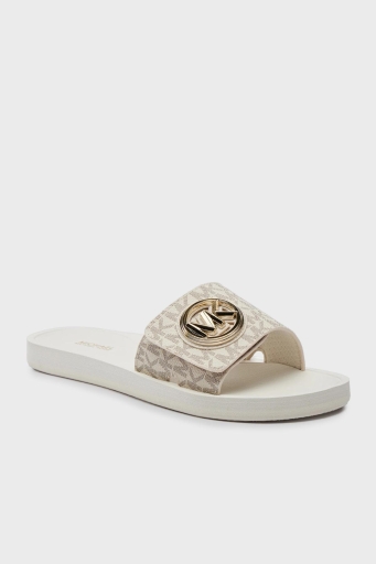 Michael Kors Logolu 40R4MKFA1B150 Bayan Terlik 40R4MKFA1B 150 EKRU - 9
