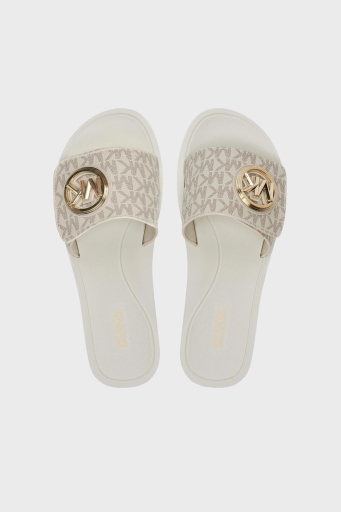 Michael Kors Logolu 40R4MKFA1B150 Bayan Terlik 40R4MKFA1B 150 EKRU - 11
