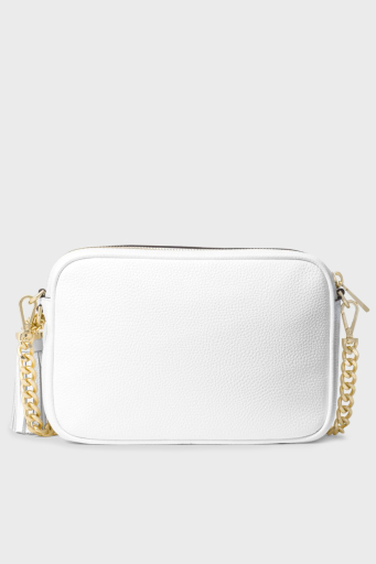 Michael Kors Logolu Ayarlanabilir Uzatma Askılı % 100 Deri Crossbodies Bayan Çanta 32F7GGNM8L 085 BEYAZ - 3