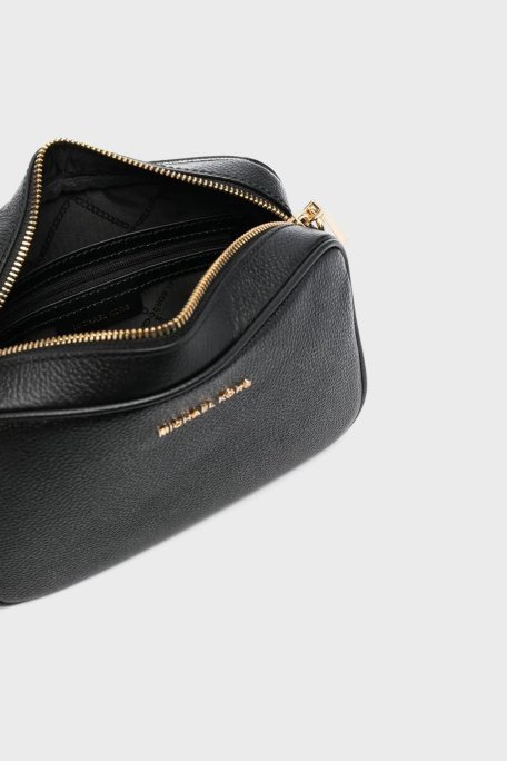 Michael Kors Logolu Ayarlanabilir Uzatma Askılı % 100 Deri Jet Set Bayan Çanta 32F7GGNM8L 001 SİYAH - 3