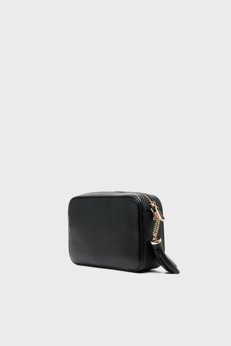 Michael Kors Logolu Ayarlanabilir Uzatma Askılı % 100 Deri Jet Set Bayan Çanta 32F7GGNM8L 001 SİYAH - 5