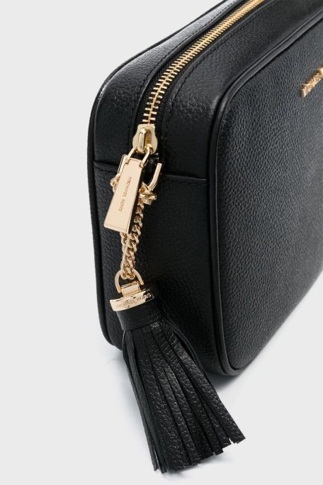 Michael Kors Logolu Ayarlanabilir Uzatma Askılı % 100 Deri Jet Set Bayan Çanta 32F7GGNM8L 001 SİYAH - 6