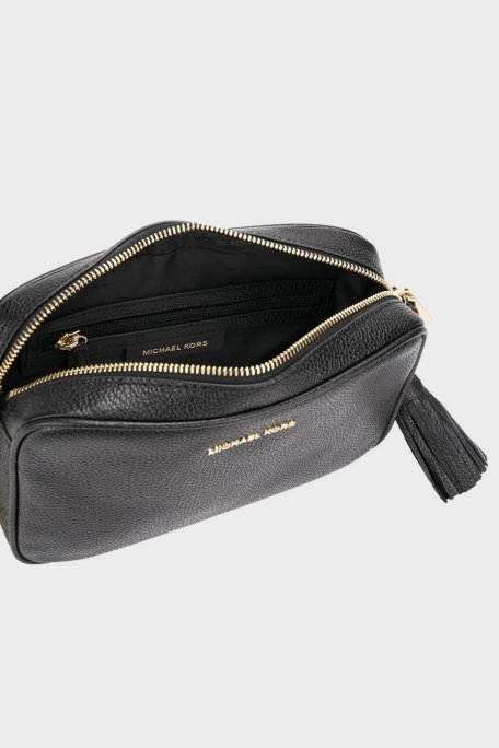 Michael Kors Logolu Ayarlanabilir Uzatma Askılı % 100 Deri Jet Set Bayan Çanta 32F7GGNM8L 001 SİYAH - 7