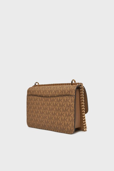 Michael Kors Logolu Ayarlanabilir Zincir Askılı 32R5GC7C1V297 Bayan Çanta 32R5GC7C1V 297 BEJ - 3