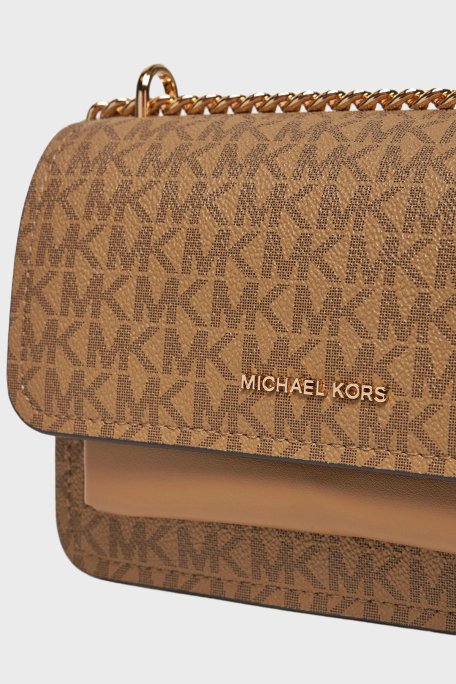 Michael Kors Logolu Ayarlanabilir Zincir Askılı 32R5GC7C1V297 Bayan Çanta 32R5GC7C1V 297 BEJ - 5