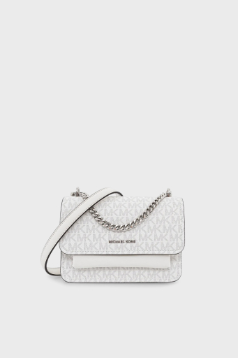 Michael Kors Logolu Ayarlanabilir Zincir Askılı 32R5SC7C1V101 Bayan Çanta 32R5SC7C1V 101 BEYAZ - 6