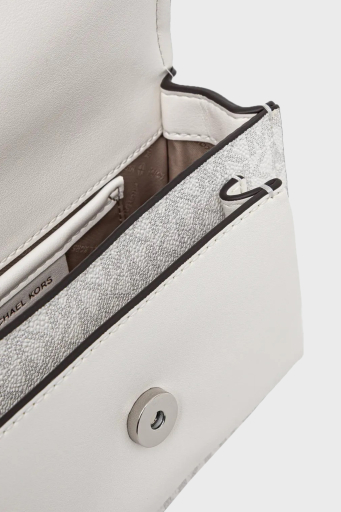 Michael Kors Logolu Ayarlanabilir Zincir Askılı 32R5SC7C1V101 Bayan Çanta 32R5SC7C1V 101 BEYAZ - 9